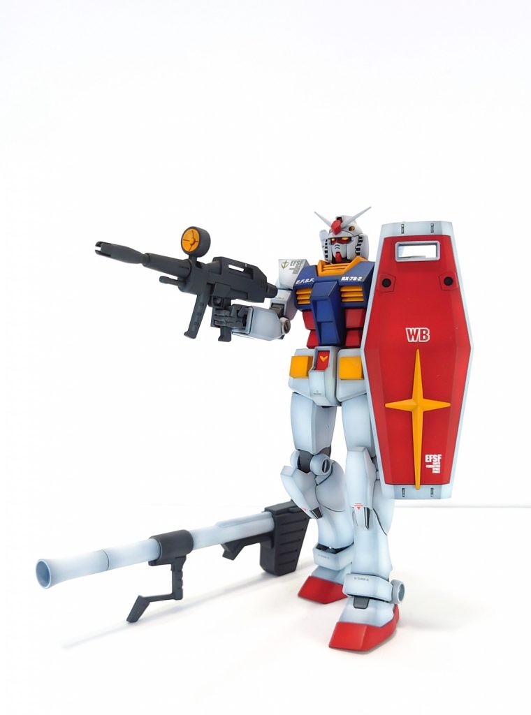 旧キット1/100風のレトロなポーズ。