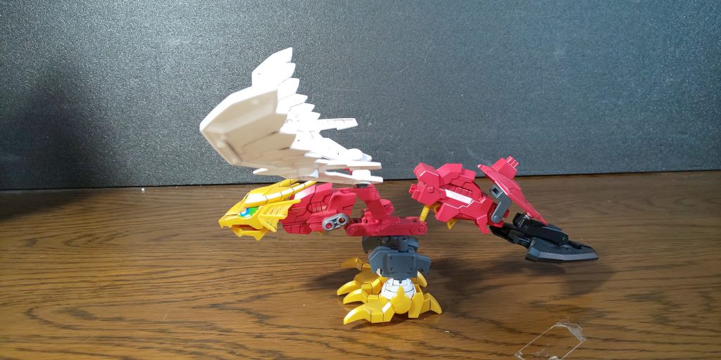 尻尾にトライスラッシュブレードを取り付け。  竜融合（ドラゴンフュージョン）！！