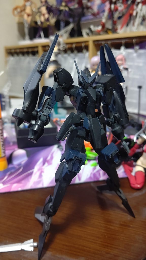 さらに少したってから今度は砲戦特化にしようと画策この機体はこの時はじめて自力で立つことができた