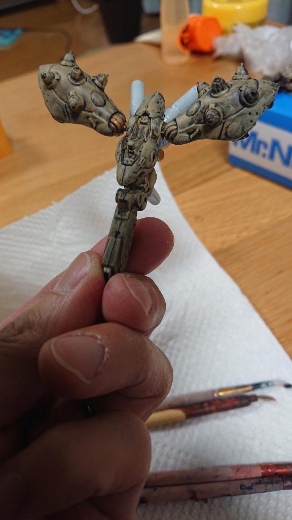 本体色の【ZANDRI DUST】をドライブラシしたら甦りました!戦士達が黄泉の国から帰ってきたー!(^w^)