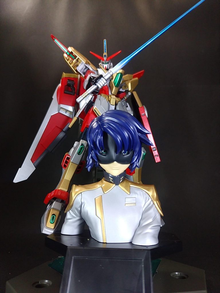 「ジャスティスサーベル！」蒼き剣は約束の地を守る聖剣となる。リライズコン参加作品、「アルスランガンダム&キャプテン･ザフート」でした～( ^^)/