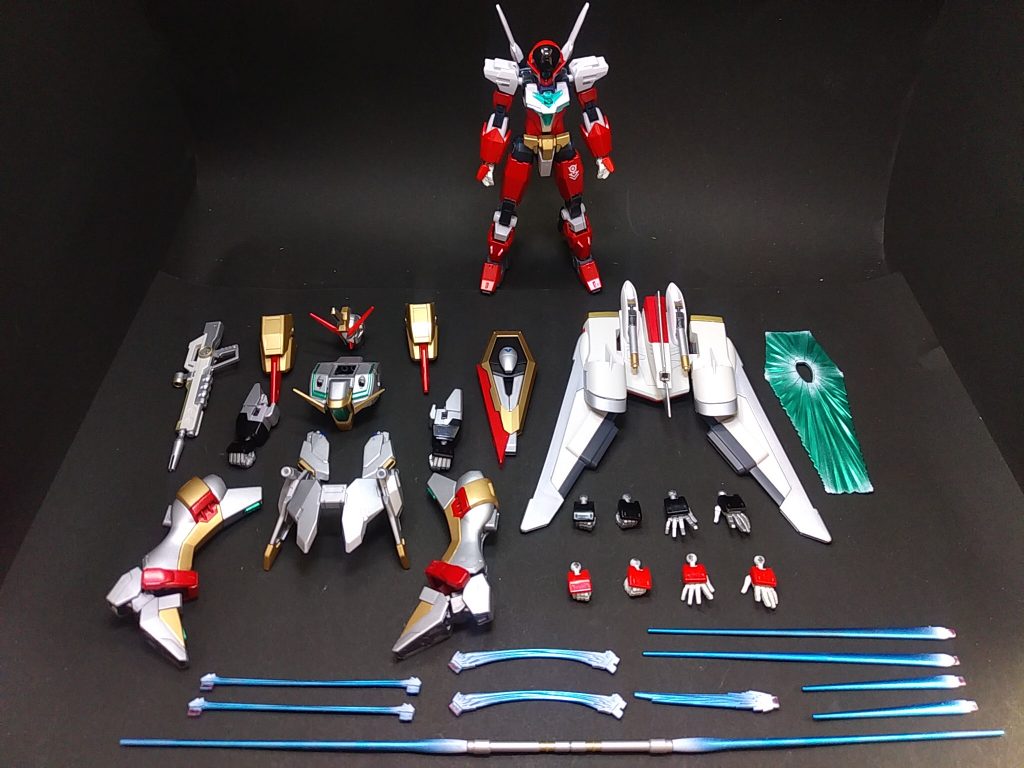 アルスランガンダムとジャスティスアーマーを並べた1枚。