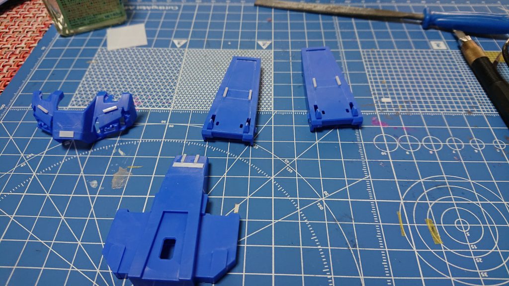 初めて プラ板でディテールアップとスジボリを追加してみました!