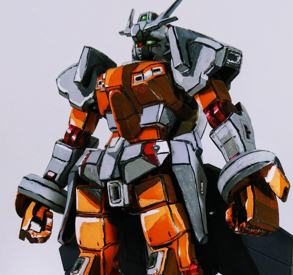 エッジのペン入れには、水性プロッキー、ミリペンを使用。