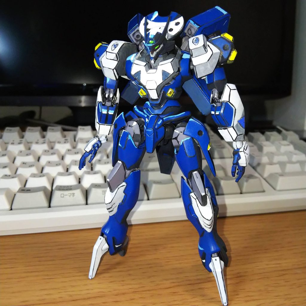 完成直前。これに水性つや消しクリアを吹きます。