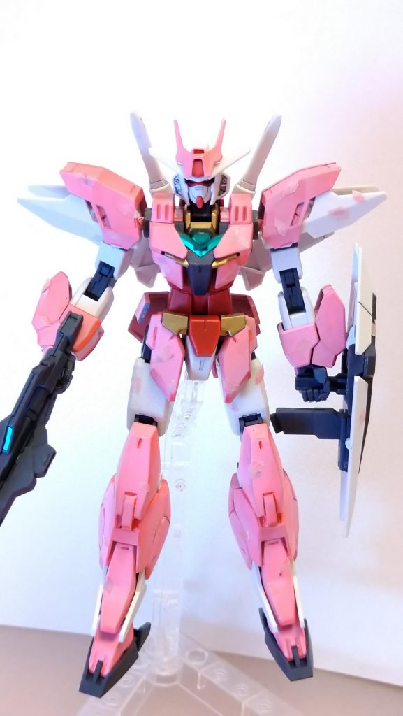 前桜の花びらはマステを1枚ずつカットして貼ってます。少し赤い部分はリアルタッチマーカーで、影になる部分を少し表現してます。塗って拭き取る作業をひたすら繰り返して段々濃くしてます。