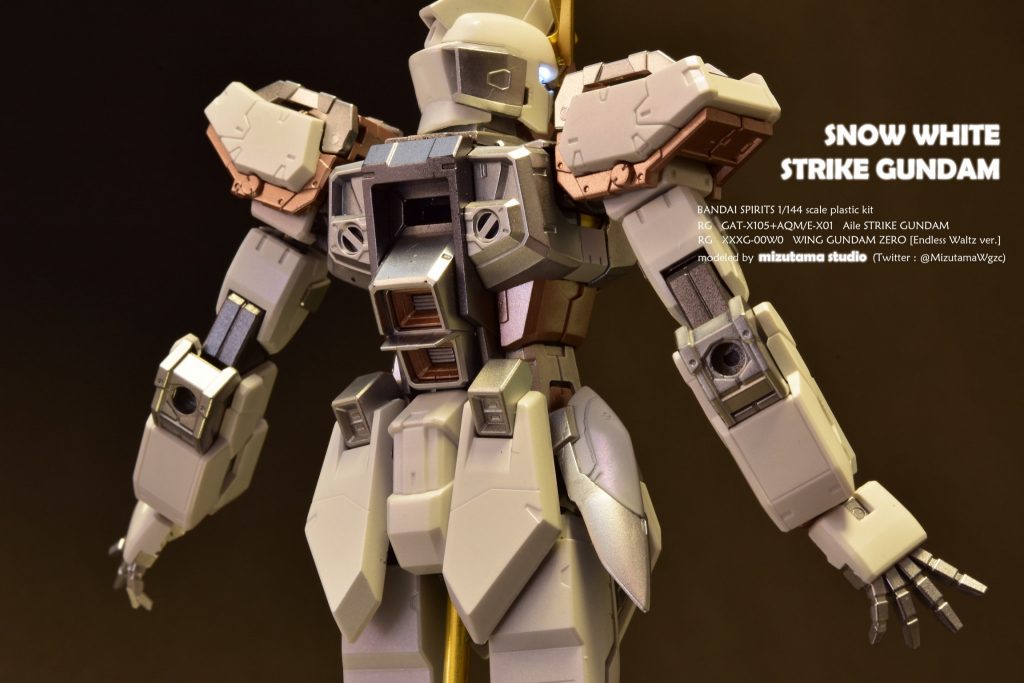 ISPWC2021ルールに則り、ストライカーパック換装可能な機体です。(RGそのままということです!笑)