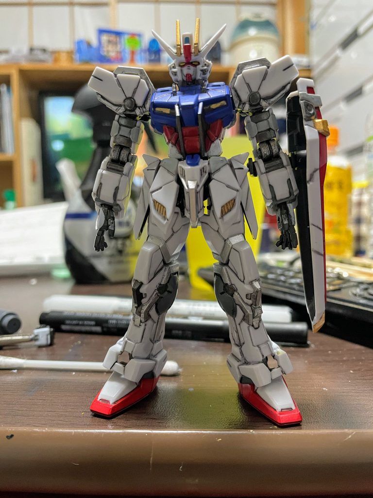 筆塗り部分塗装、スミイレ