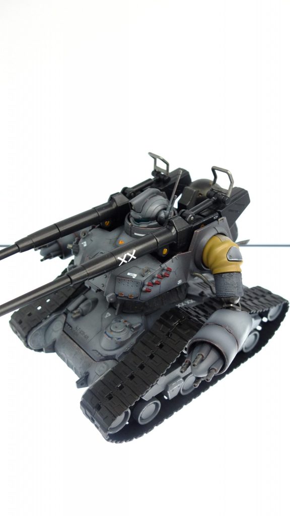 ウェザリング前の塗装完成図になりますシリコンバリアーのチッピングは製作の順番上先になっています