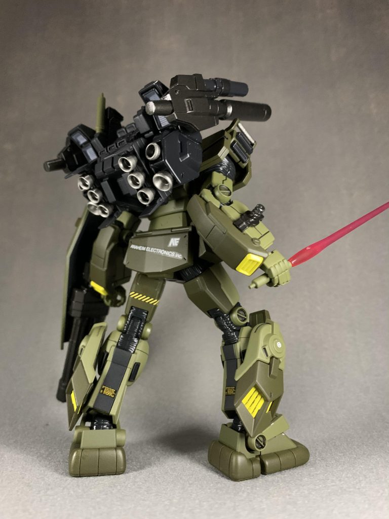 命名は単純に、陸戦型ガンダムS型の“スパルタン”同様、強襲揚陸艦スパルタンに搭載されてて...という妄想から付けました。後になって知ったんですが、いるんですねージム・スパルタンっていう機体💧　知りませんでした。しかも機体カラーも同じグリーンみたいですね。