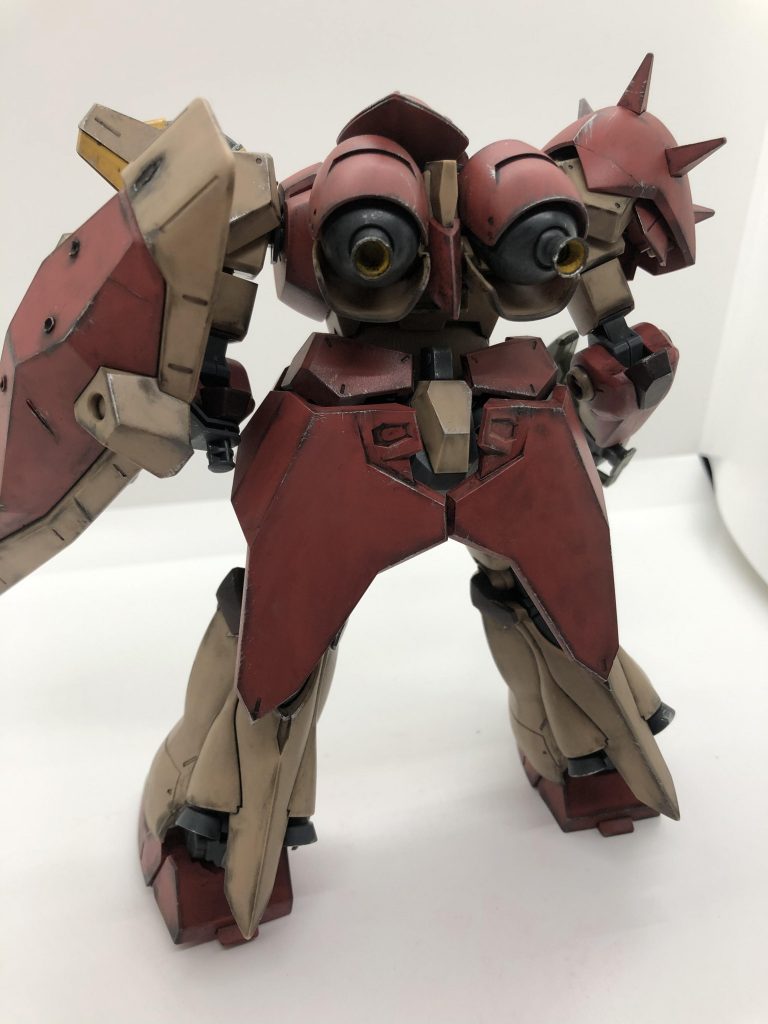 背面バーニア部分塗装