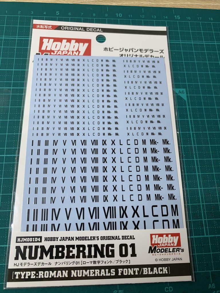 デカールはこちらを使いました。デルタチームを揃えようと思っていますので、もう1セット確保しています笑。