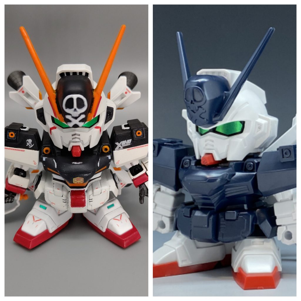 元のキットと比較GGENERATIONシリーズのキットは色分けこそかなり大雑把ですが、プロポーションも悪くなく、しっかり塗り分けをするだけで見違えるので作成していて楽しいキットだと感じますねー😆