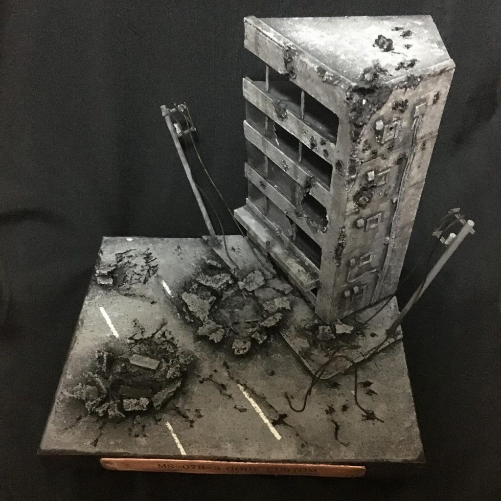 ジオラマ よく見ると縮尺が怪しい箇所が見受けられます。