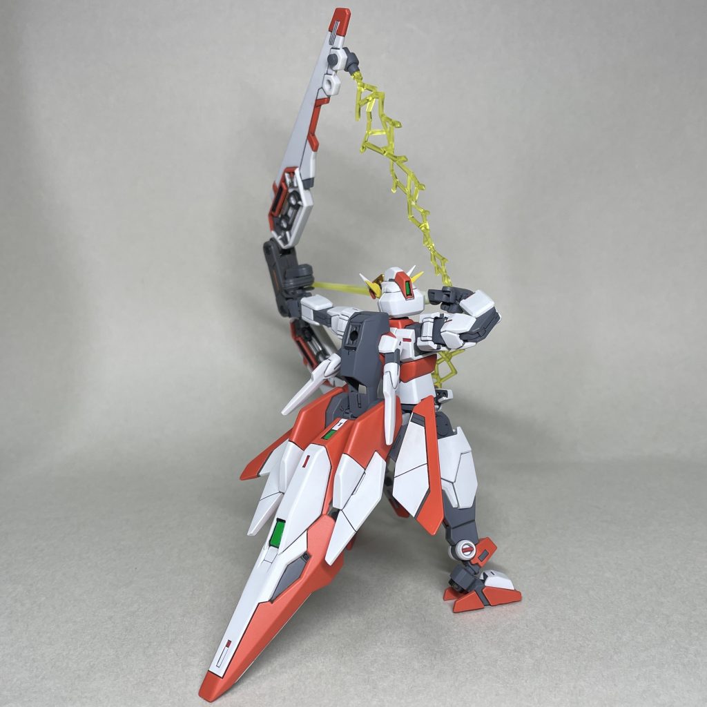 コアフライヤーも接地しているので、コアガンダムに持たせた場合よりも安定して倒れずらくなりました。