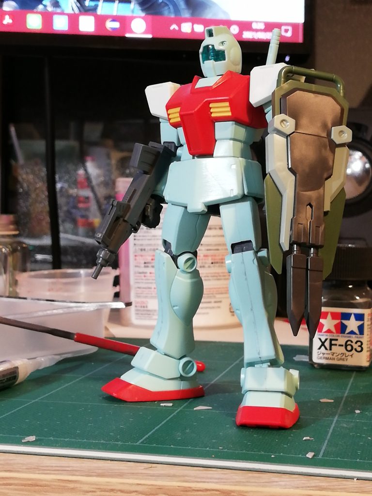 初期の状態はこれでした、少し物足りなかったのでモールド板をこの後貼り付けています。