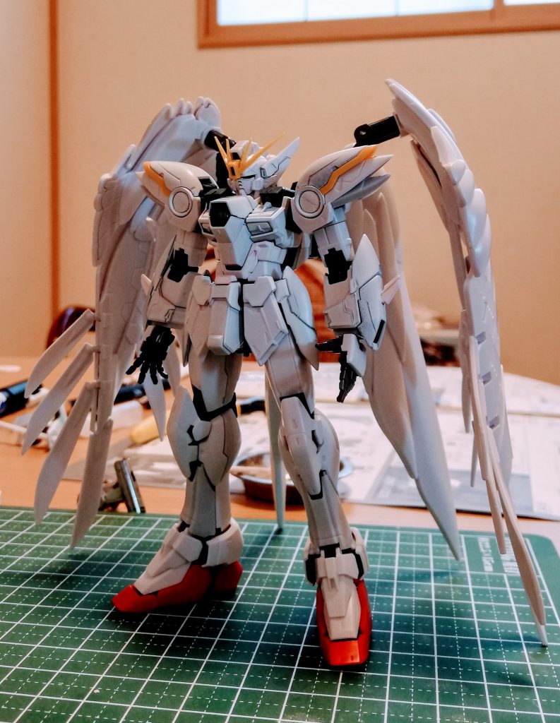 パールホワイトを吹く前の状態です。 