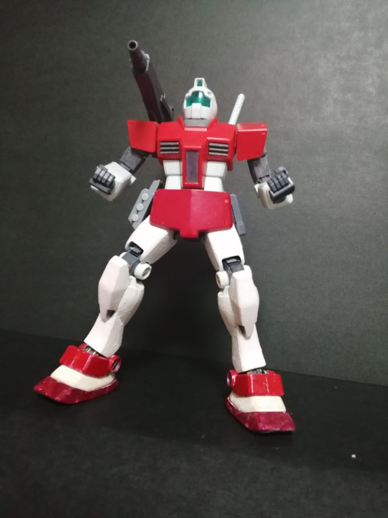 背部大型ビームライフル本機ではジェネレーター出力が足りずリミッターがかかっている設定