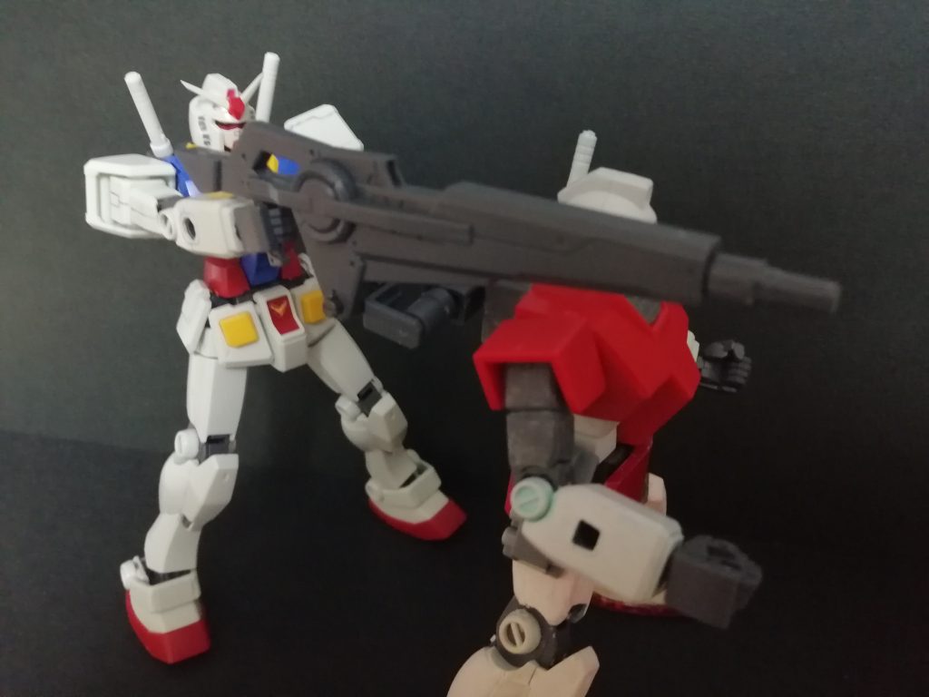 追加ジェネレーターとなったガンダム