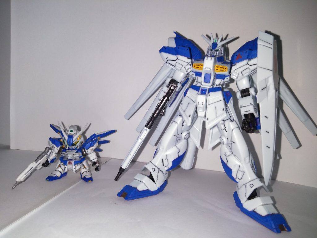 Gフレーム色はどちらもガンダムマーカーブルーです