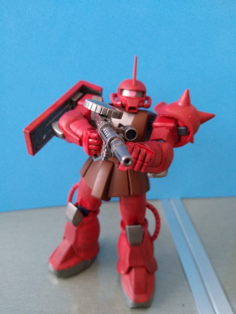 アクリジョンの上につや消しを筆塗りでペタペタしました(⌒▽⌒)