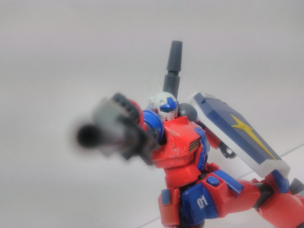 変わった撃ち方で「上手い人やん」