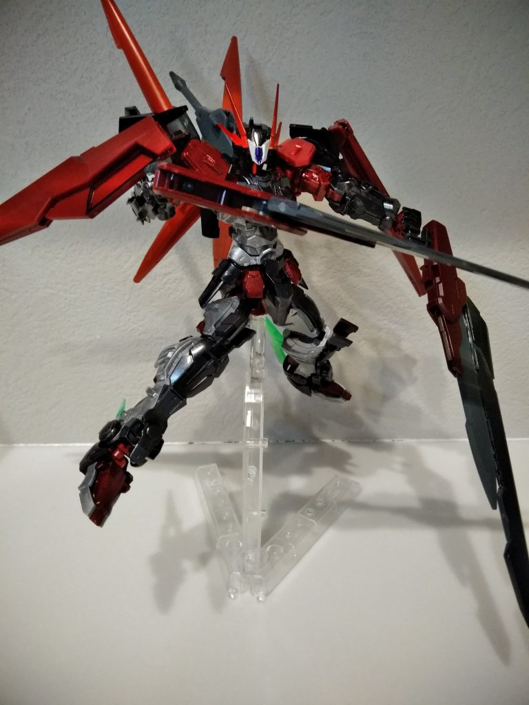 ジェットブレイドバックパックウイングとショートガンパーツをかけ合わせ2刃の剣に!ショートガンパーツはバックパック補助に!