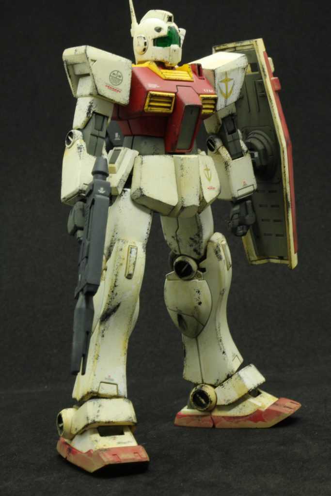 ウォッシング（？）とスポンジチッピングを全体に行ってみました。荒い部分はありますが、ウェザリング楽しかったので、また挑戦してみたいと思いますｗ