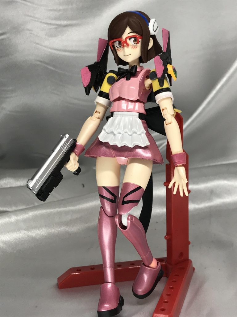 使用したキットはチナッガイ。キュロットパンツは毎回のごとくミニスカに改造したのですが、今回はバトルスーツということでフリルをつけず、そのままにしました。