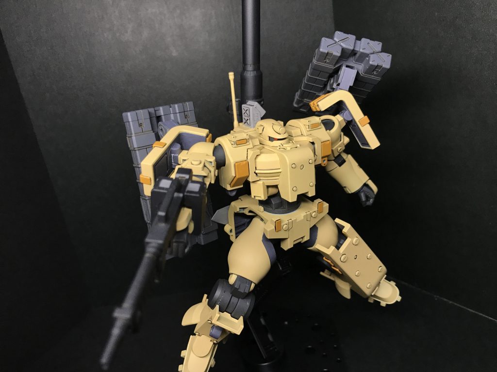 アクションショットミサイルユニットが浮いている気がしていましたが、触っている内に良い感じのアクセサリーになっていると思えるようになりました。