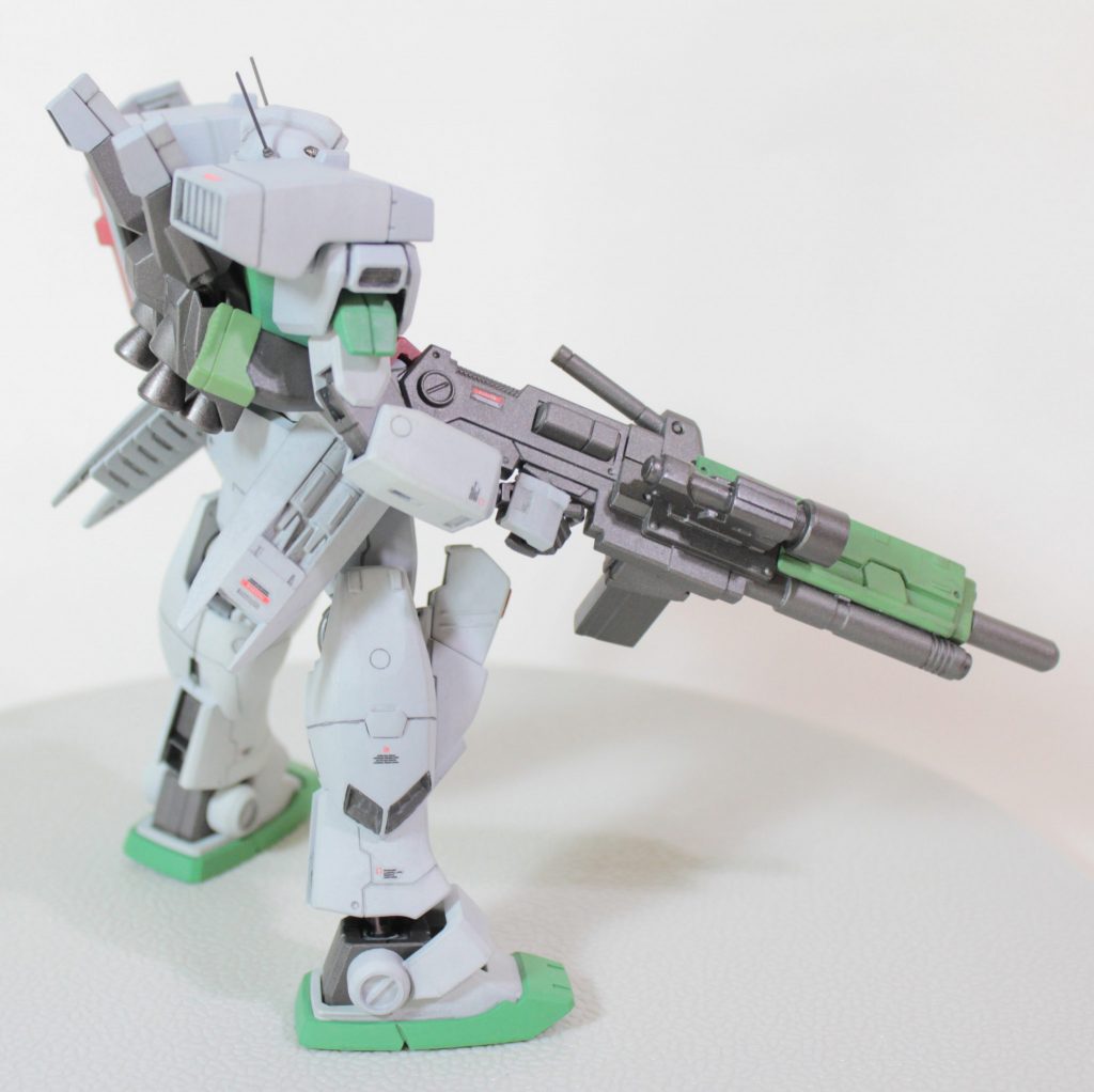 元々GM IIIがミサイル装備で登場し、恐らく支援機的性格の強いマルチロール機なのだろうという事で、部隊の前線を支える・前線を押し上げる役割の分隊支援火器装備機がいるとの妄想で製作しました。