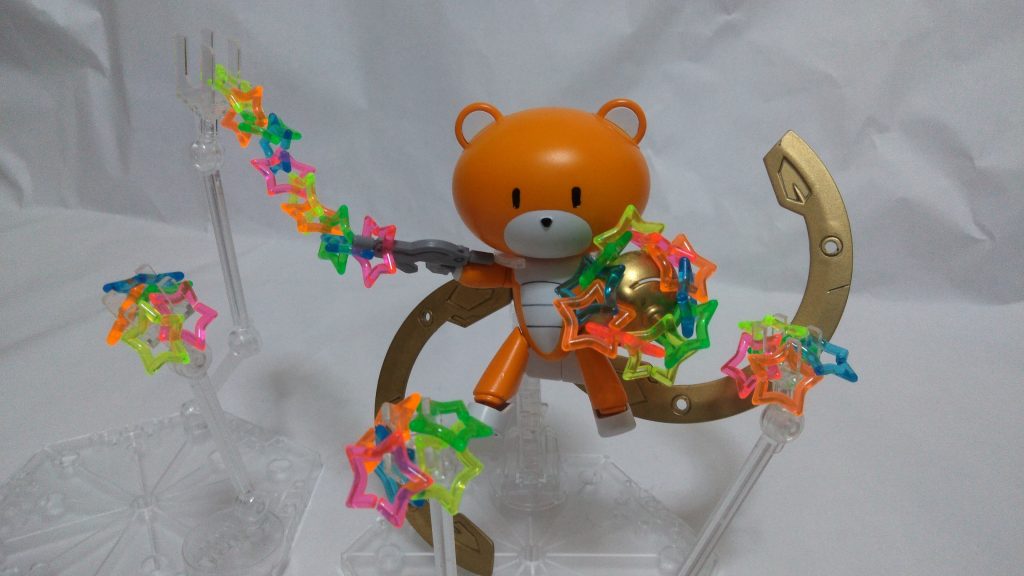 スターダストシュート星型のエフェクトは、ダイソーのプラチェーン（スター）を使用してます。