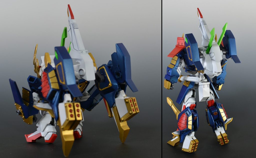 SD形態、リアル形態どちらとも自立が可能です。SD頭が重いのでへたってきた今反ってきて撮影が大変でした。