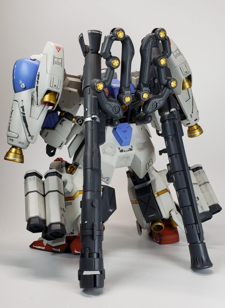 バックショット🎵アトラスガンダムのアームを採用して核シールド2枚持ちが可能✨