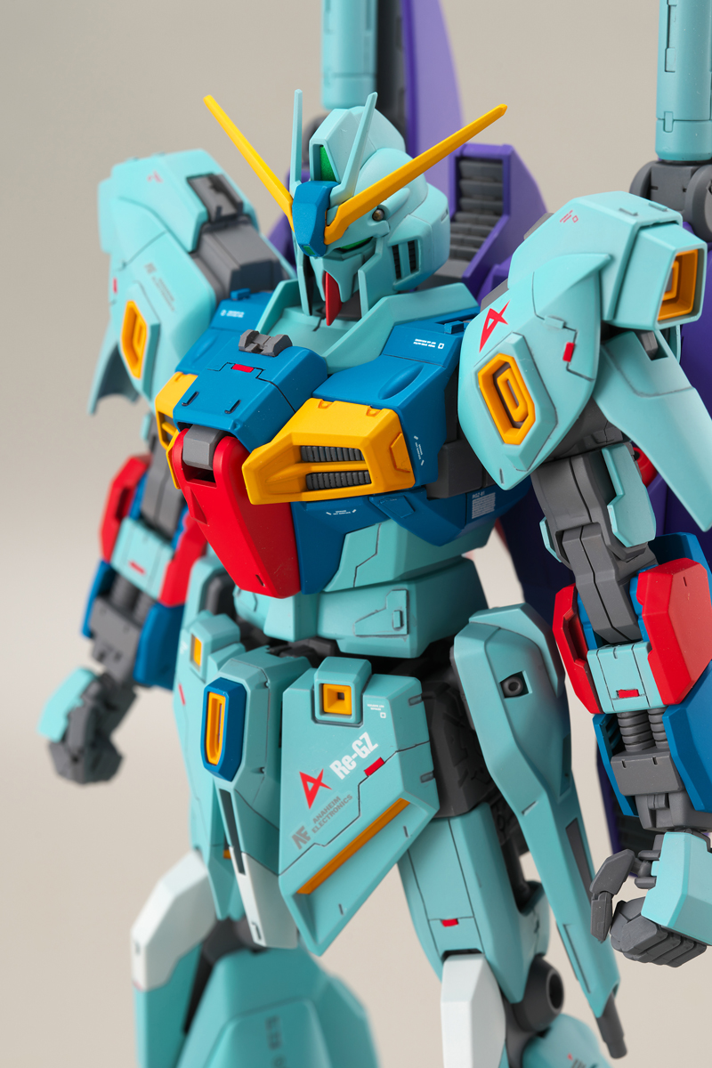 MG リ・ガズィ・カスタム 塗装済み完成品ガンプラ-