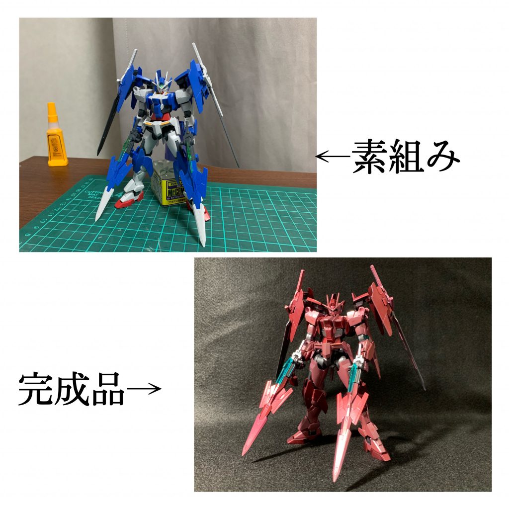 最後に素組みと比較用に…閲覧、ありがとうございました(o_ _)o