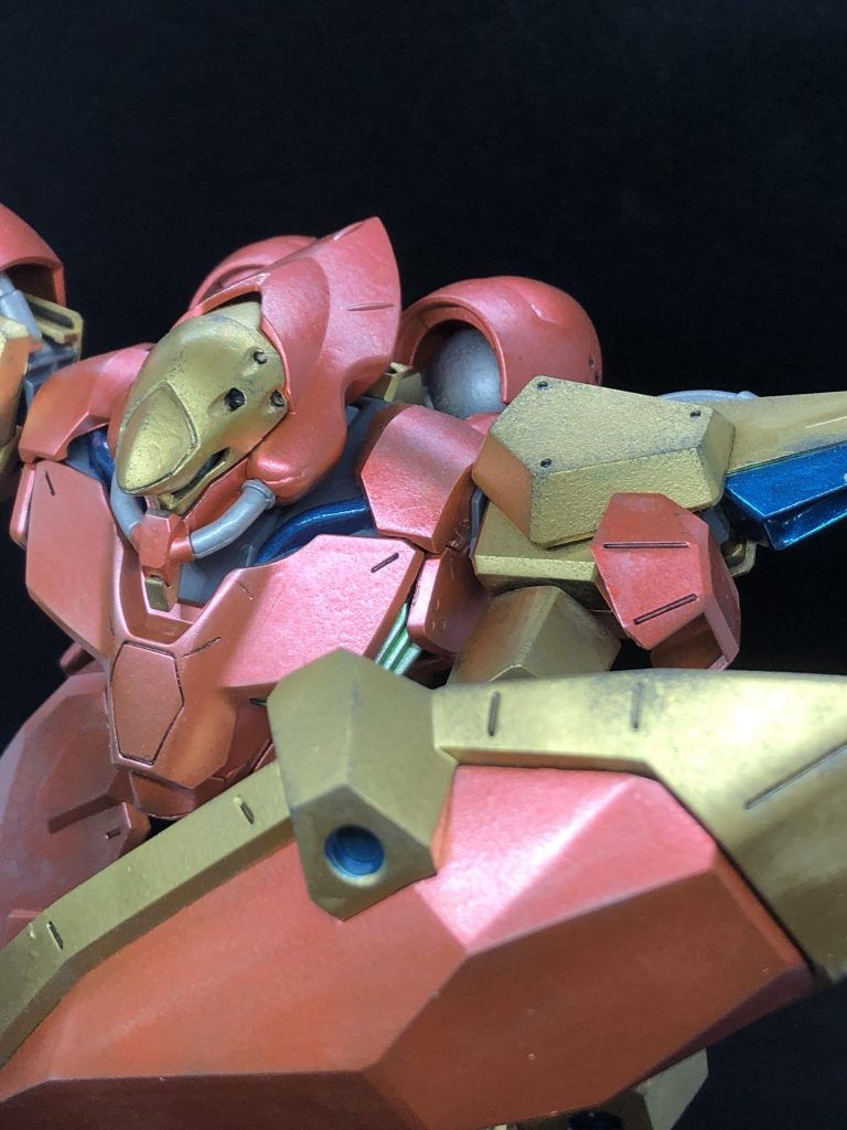 墨入れ拭き取り時のはがれ、調整はこんな感じです。金だけならポイですが、赤メタリックが、銀が強く、少しムラになりました。