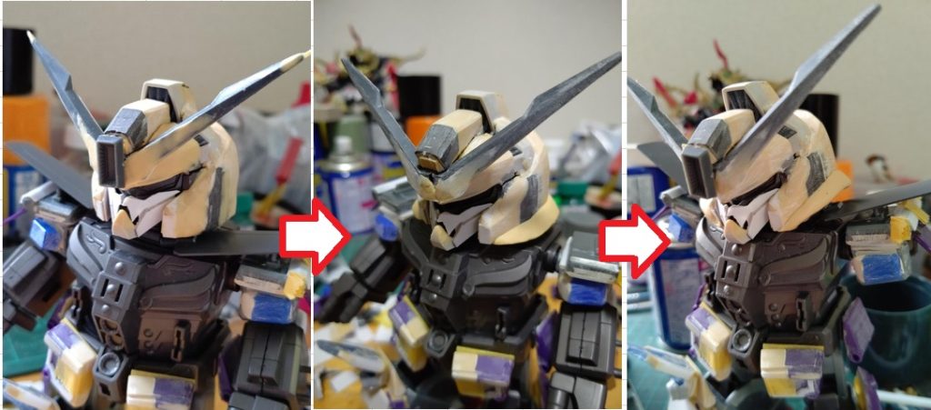 頭部はかなり苦戦しました