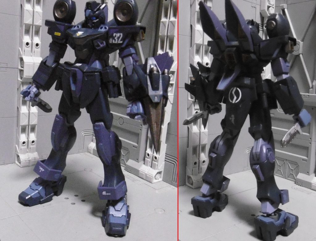 簡単に言えば、敢えてミラコロを用いない忍者カスタムです。　頭：ＨＧ １０５ダガー　胴：ＨＧ ブリッツガンダム　腰：ＨＧ ブリッツガンダム＋ＨＧＢＦ ストライカージンクス　肩：ＨＧ １０５ダガー＋ＦＭ：Ｇ 初音ミク　腕：ＨＧ ブリッツガンダム＋ＨＧ ガイアガンダム　脚：ＨＧ １０５ダガー　足：ＨＧ アストレイ ブルーフレームセカンドＬ