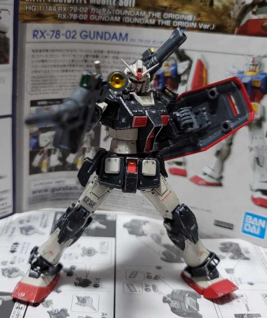 ライフルのスコープにも磁石を仕込んだのでいつでも付けられますプロトタイプガンダムは設定上ライフルにスコープが付かないけど私個人の感覚では付いてる方がカッコいいかと