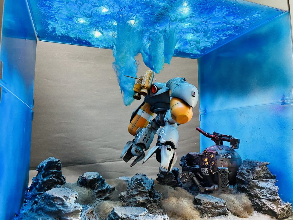 HGUC 1/144SCALE◇MSM-03C HY-GOGG HYゴック◇塗装済み完成品 ◇LED電飾専用台座付き–4枚目/制作者：H4co Y