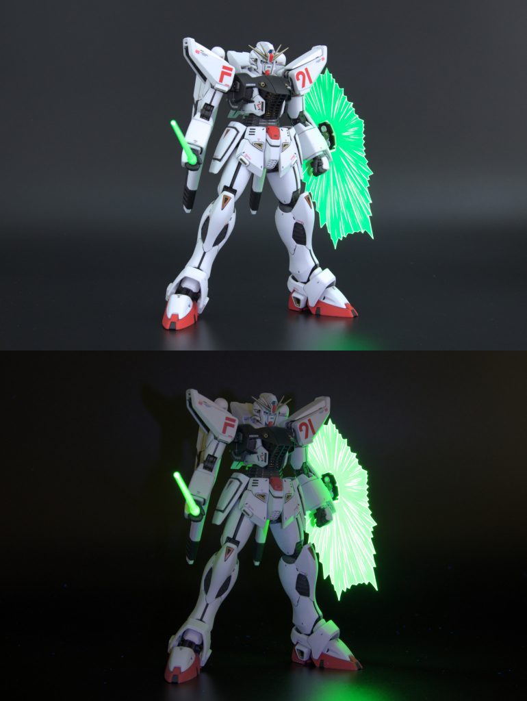 2021/4/11追加クリアパーツが蛍光色なのでUVライトを当てるとめちゃ光る！