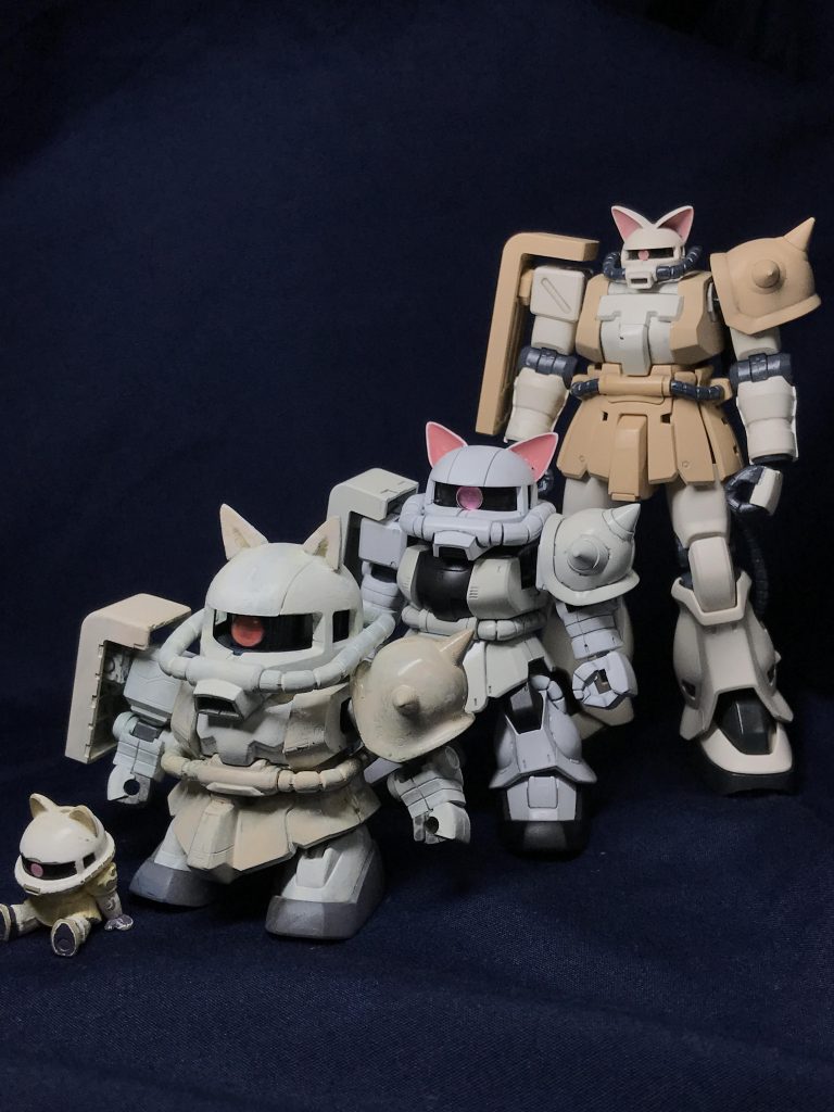 全員集合 意外とみんなカラーリングがバラバラ…