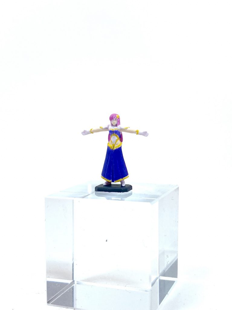 そして本キットの目玉、ラクス様!神筆の面相筆で塗り分けました。