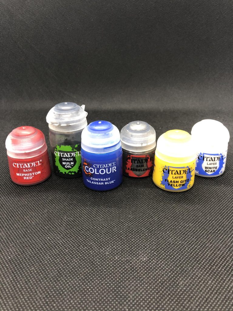 今回使用したシタデルカラーです。