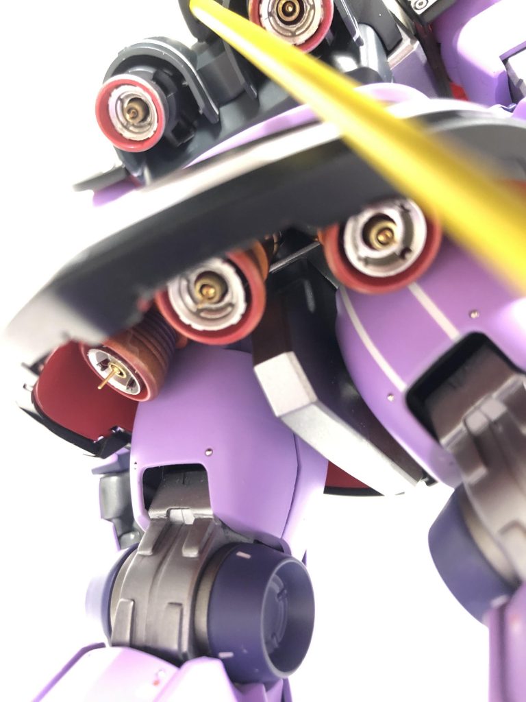 バーニアは真鍮を切って、ピンとビルダーズパーツで作りました。