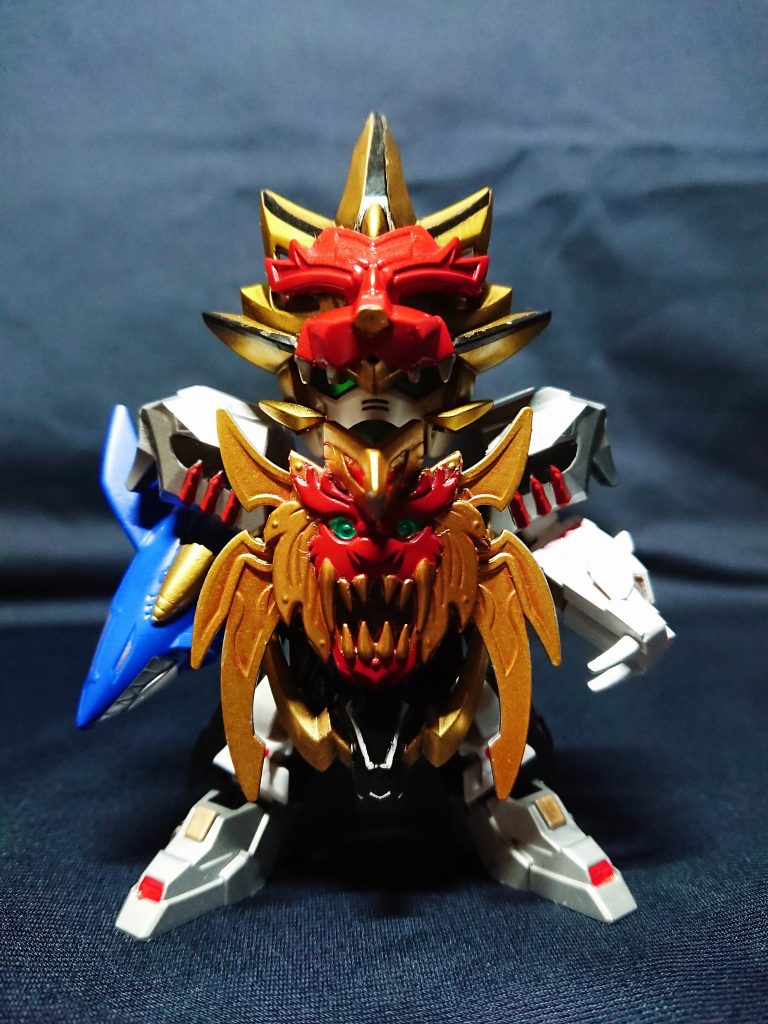 三国創傑伝の太史慈デュエルをベースに、三国伝のパーツを使用しました。生物をモチーフとしたパーツが三国伝には多いため、結構すんなりとハマってくれました。