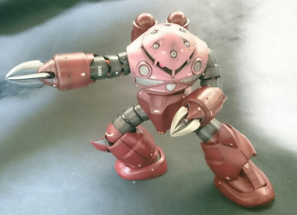 足首加工したので、素組より腰の入った突きができるようになりました。