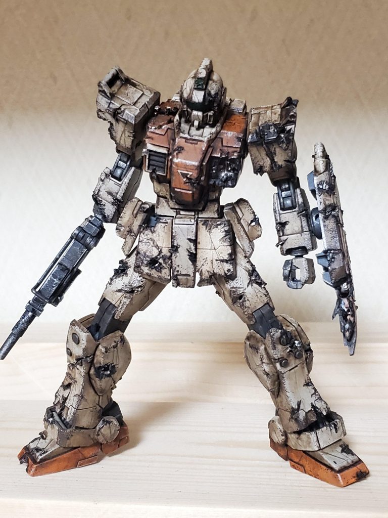 【ジムの日】陸戦型ジム HGUC ウェザリング–3枚目/制作者:まくう