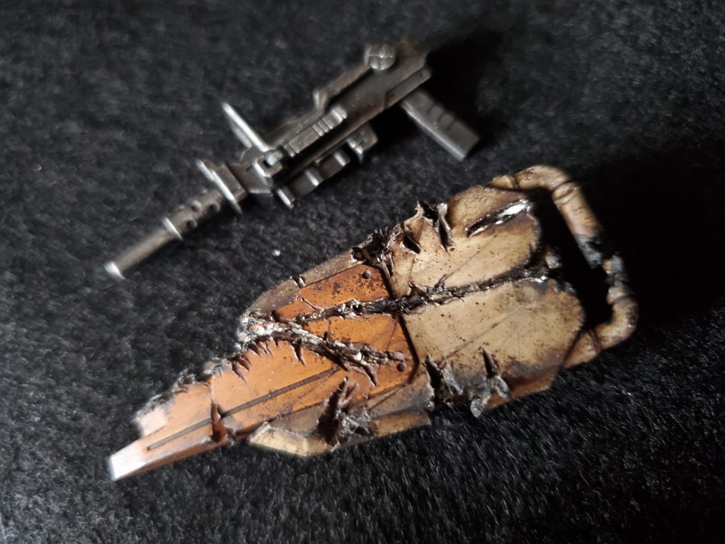 チッピングで錆び、焦げ跡等追加して完成